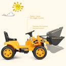 Kids Ride On Excavator Digger 6V Battery Powered Tractor -Yellow