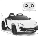12V 2.4G RC Electric Vehicle with Lights-White