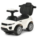 Honey Joy 3 in 1 Ride on Push Car Toddler Stroller Sliding Car with Music-White